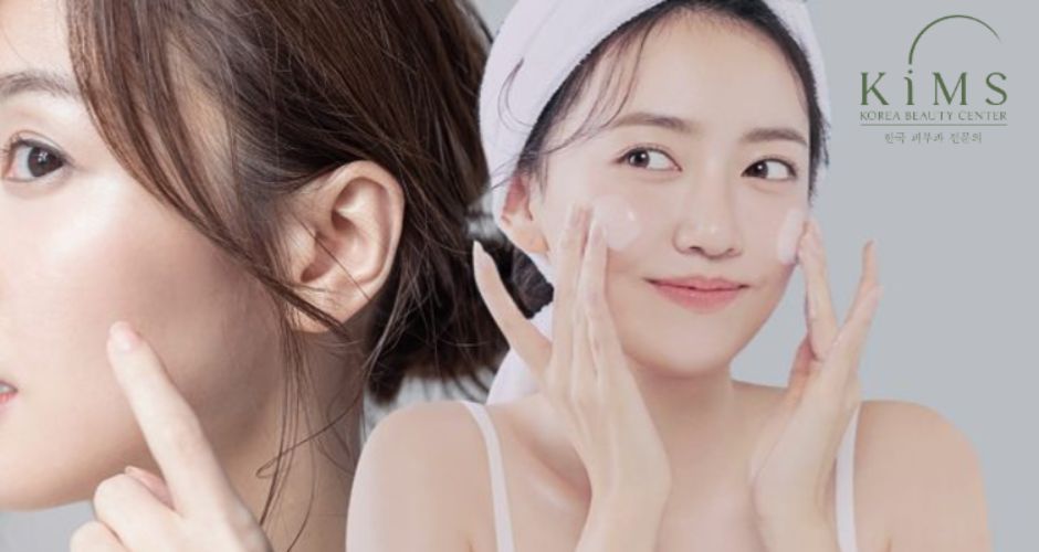 Các bước chăm sóc da hỗn hợp.