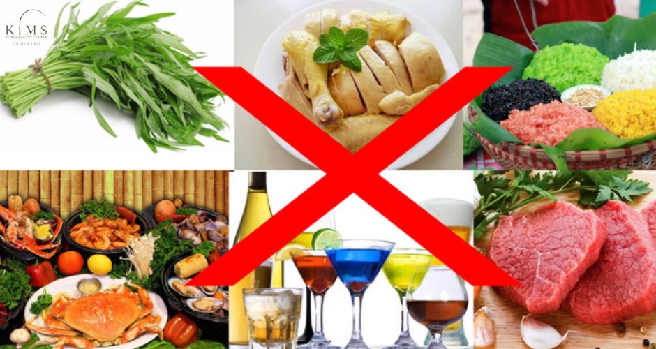 Bị sẹo kiêng ăn gì?
