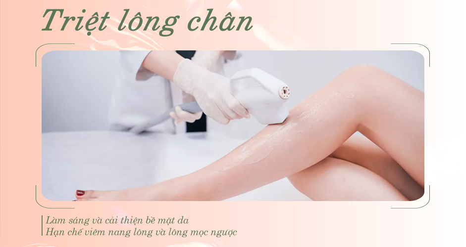 Lợi ích nổi bật của triệt lông chân.