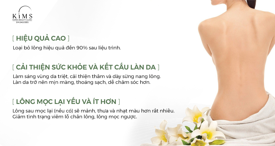 Triệt lông lưng