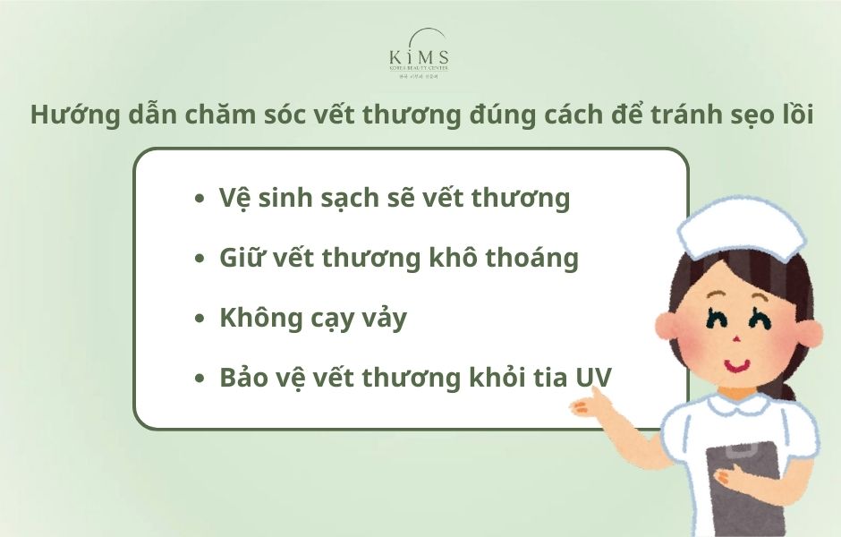 Hướng dẫn chăm sóc vết thương đúng cách để tránh sẹo lồi