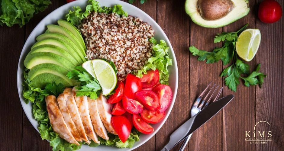 Ăn uống lành mạnh khi điều trị nám.