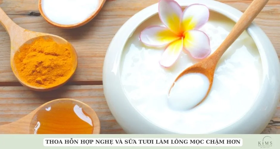 Có thể kết hợp nghệ và sữa tươi.