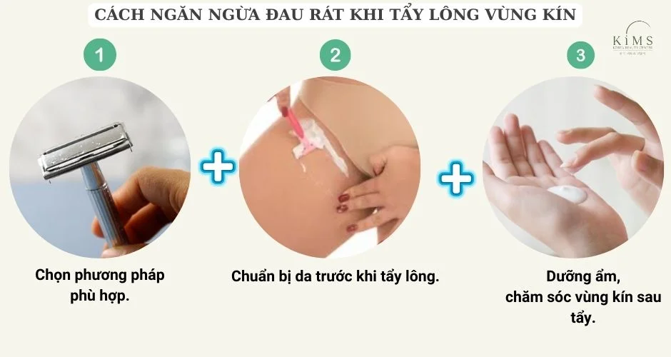 Cách ngăn ngừa đau rát khi tẩy lông vùng kín
