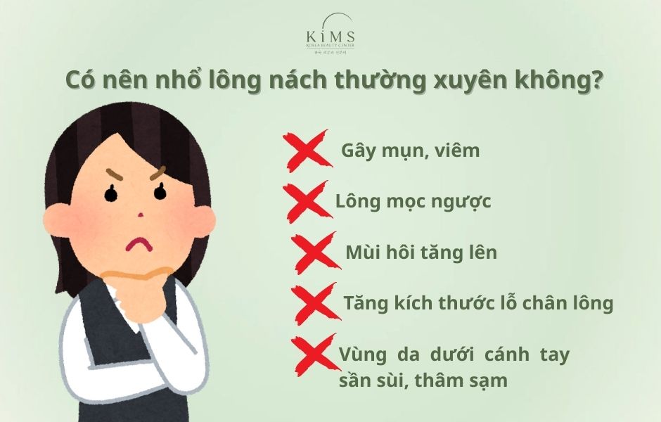 cách nhổ lông nách không đau