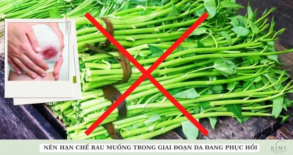 Người bị sẹo lõm có nên ăn rau muống không?