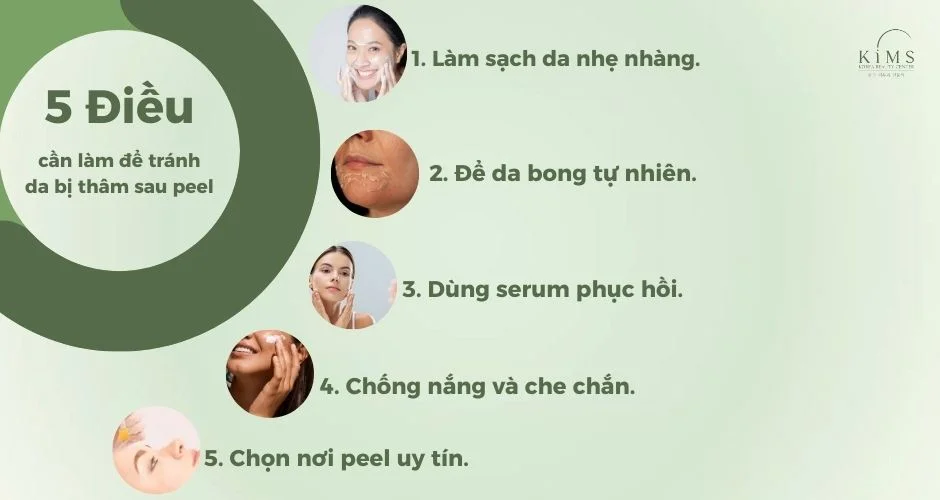 Cần làm gì để tránh sau khi peel da bị thâm?