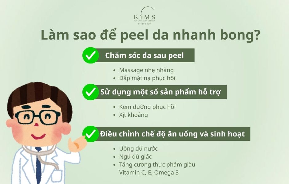 Làm sao để da nhanh bong?
