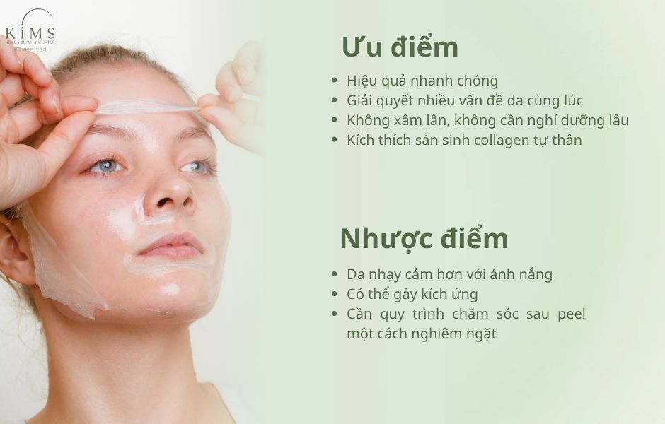 Ưu và nhược điểm của phương pháp peel da sinh học