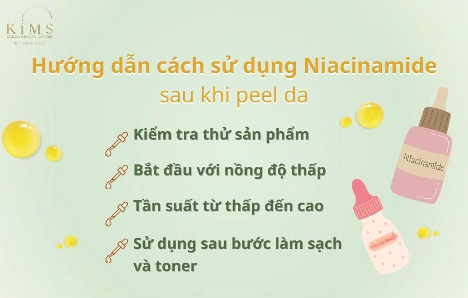 peel da xong có dùng niacinamide được không