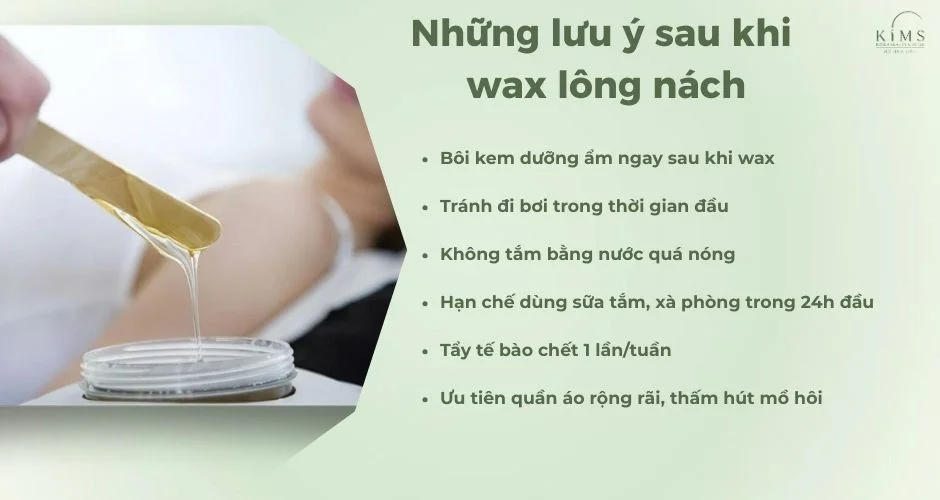 Những lưu ý sau khi wax lông nách