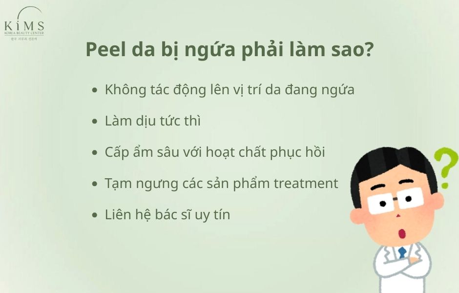 Peel da bị ngứa phải làm sao
