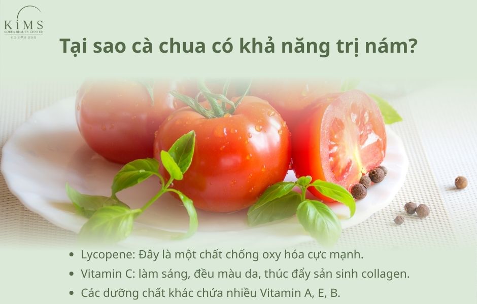 trị nám bằng cà chua