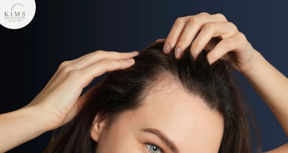 Tóc rụng tạm thời trong 2-8 tuần đầu là phản ứng tự nhiên của cơ thể