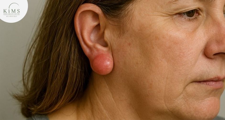 Khối u bã đậu ở tai có xu hướng tồn tại lâu và phát triển lớn hơn